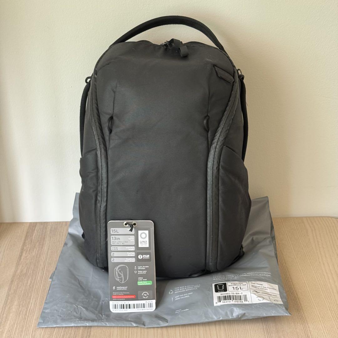 Peakdesign Everyday Backpack 15L 黒リュック・バッグ
