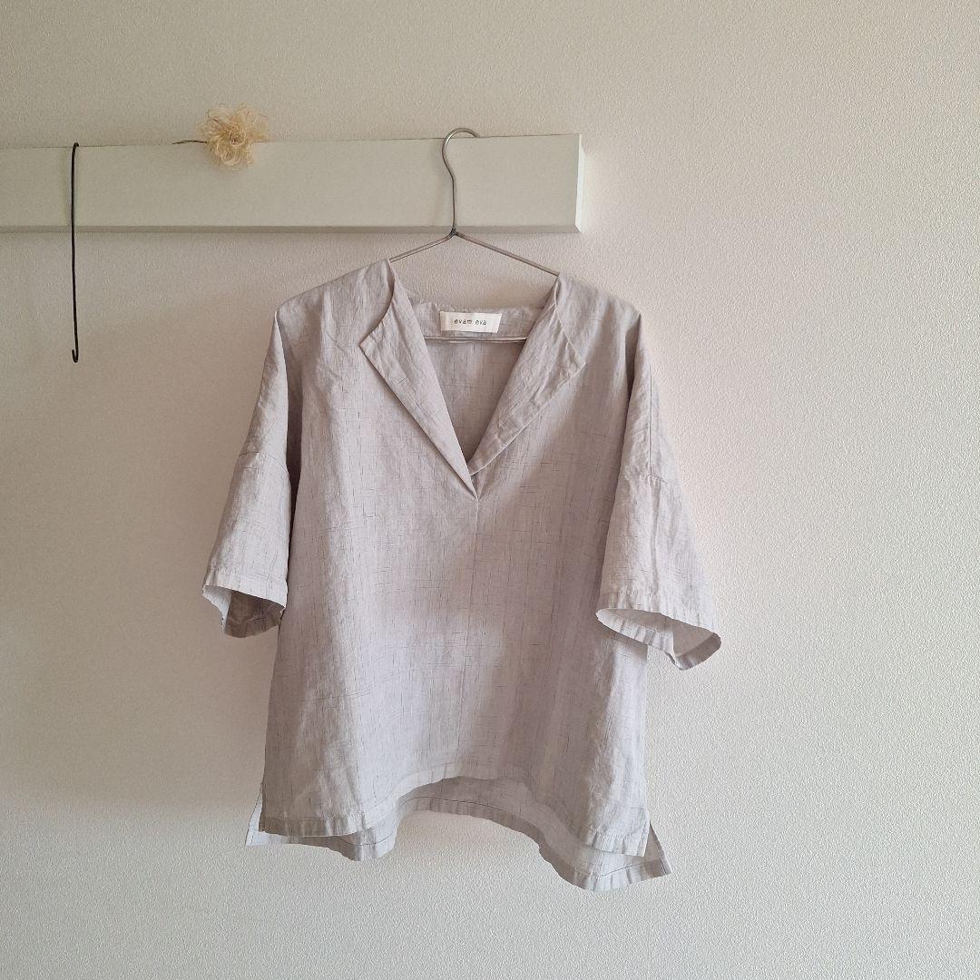 はな様専用*evam eva linen pattern pullover* 画像5