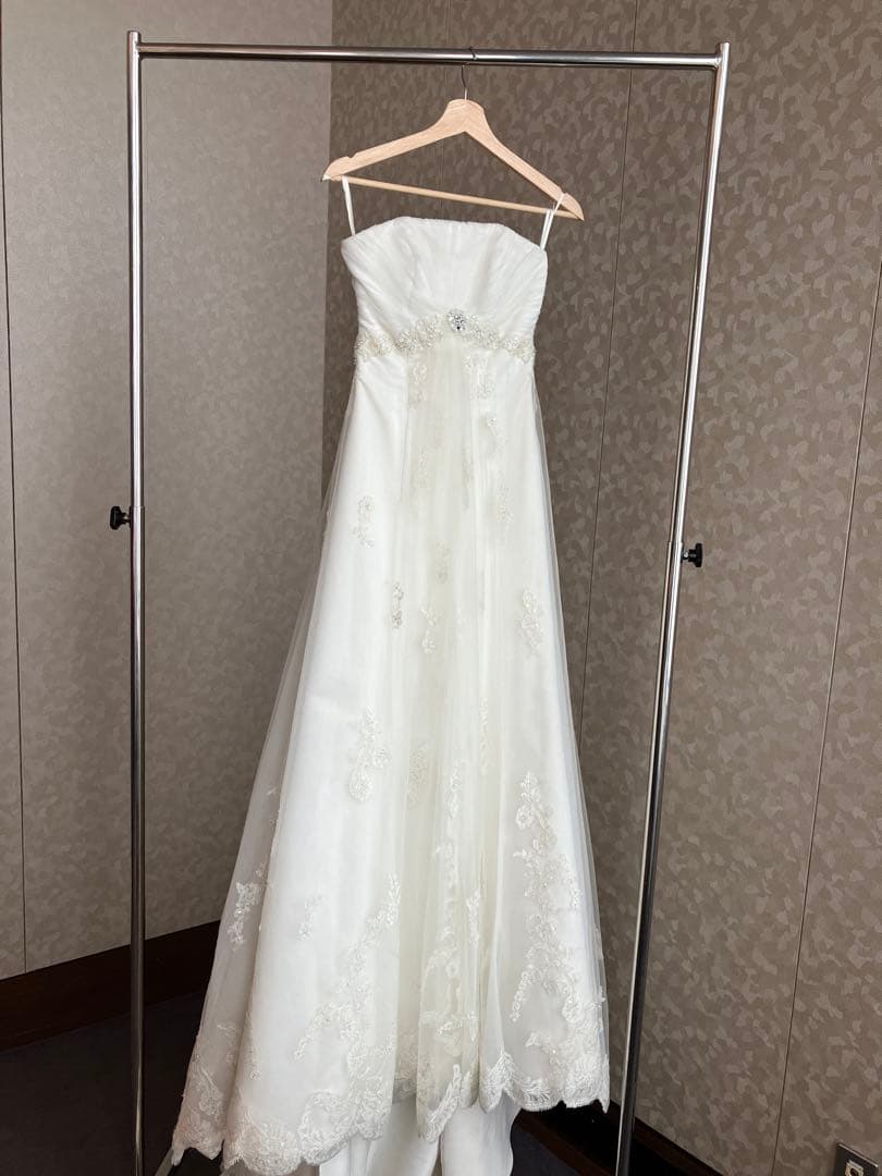 W Michael エンパイアウェディングドレス S ホワイト