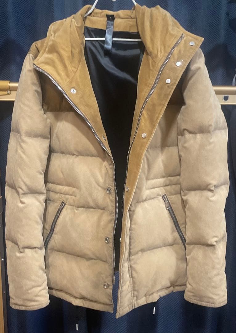 wjk ウルトラスエードダウンジャケット　ベージュ
