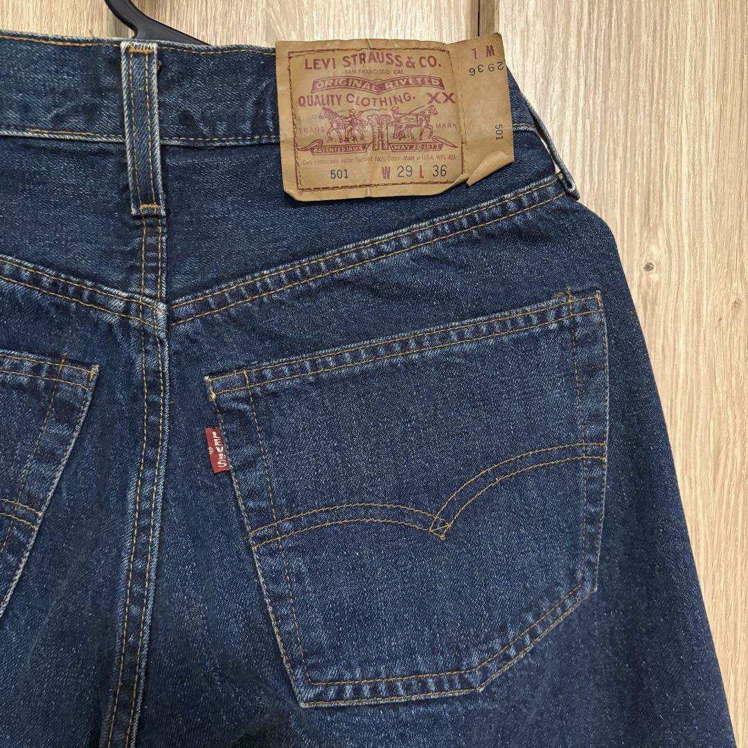 バレンシア復刻　Levi's 501 ストレートデニム W29 ダークブルー