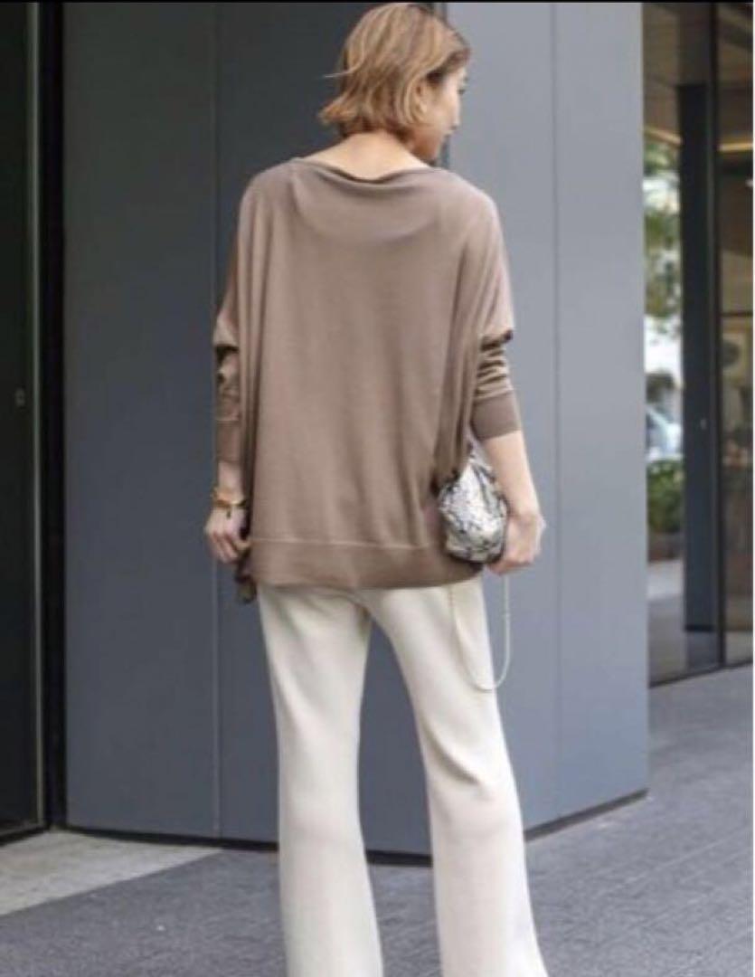 Deuxieme Classe SUVINコットン ボートワイド プルオーバー