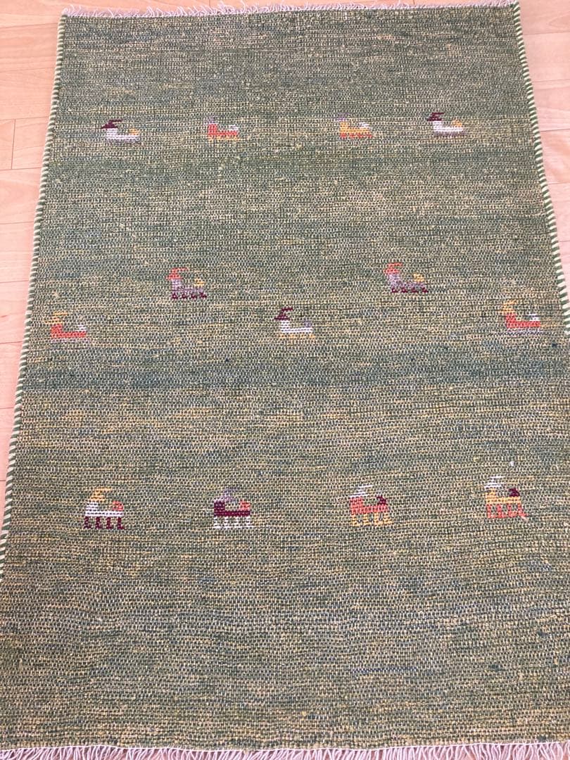 18時まで ペルシャ絨毯 ギャベ イラン産 ウール 手織り リビング目立った傷や汚れなし MARWIL-DEMENAGEMENTS_CH