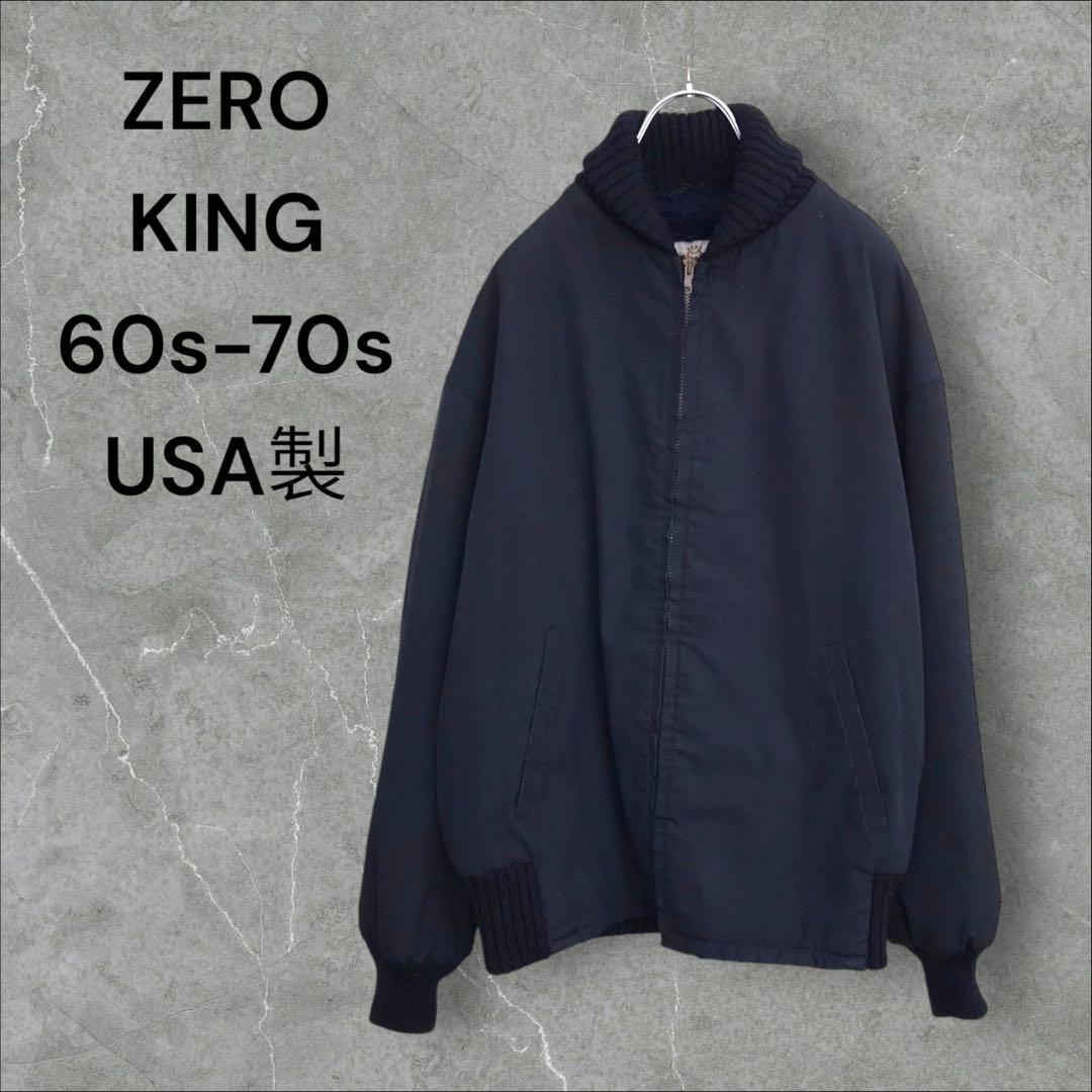 【k8366】希少USA製古着ゼロキング60s70s当時物ファラオジャケット短丈
