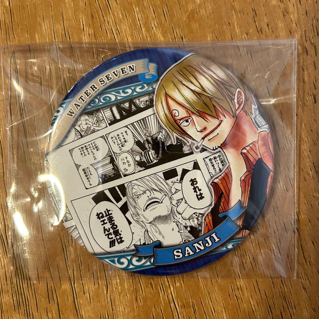 ワンピース ONEPIECE サンジ HEROS 缶バッジウォーターセブン - メルカリ
