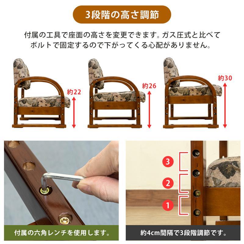 ラクラク座椅子　Fabric　ブラウン　cxf01BR