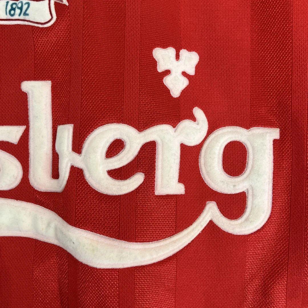 93-94 リバプールFC adidas 赤 ストライプウェア