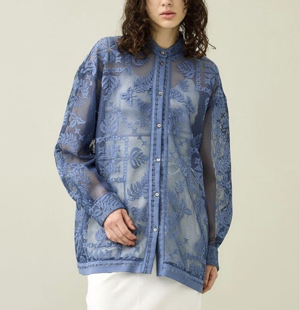 Ameri CHEMICAL LACE OVER SHIRT