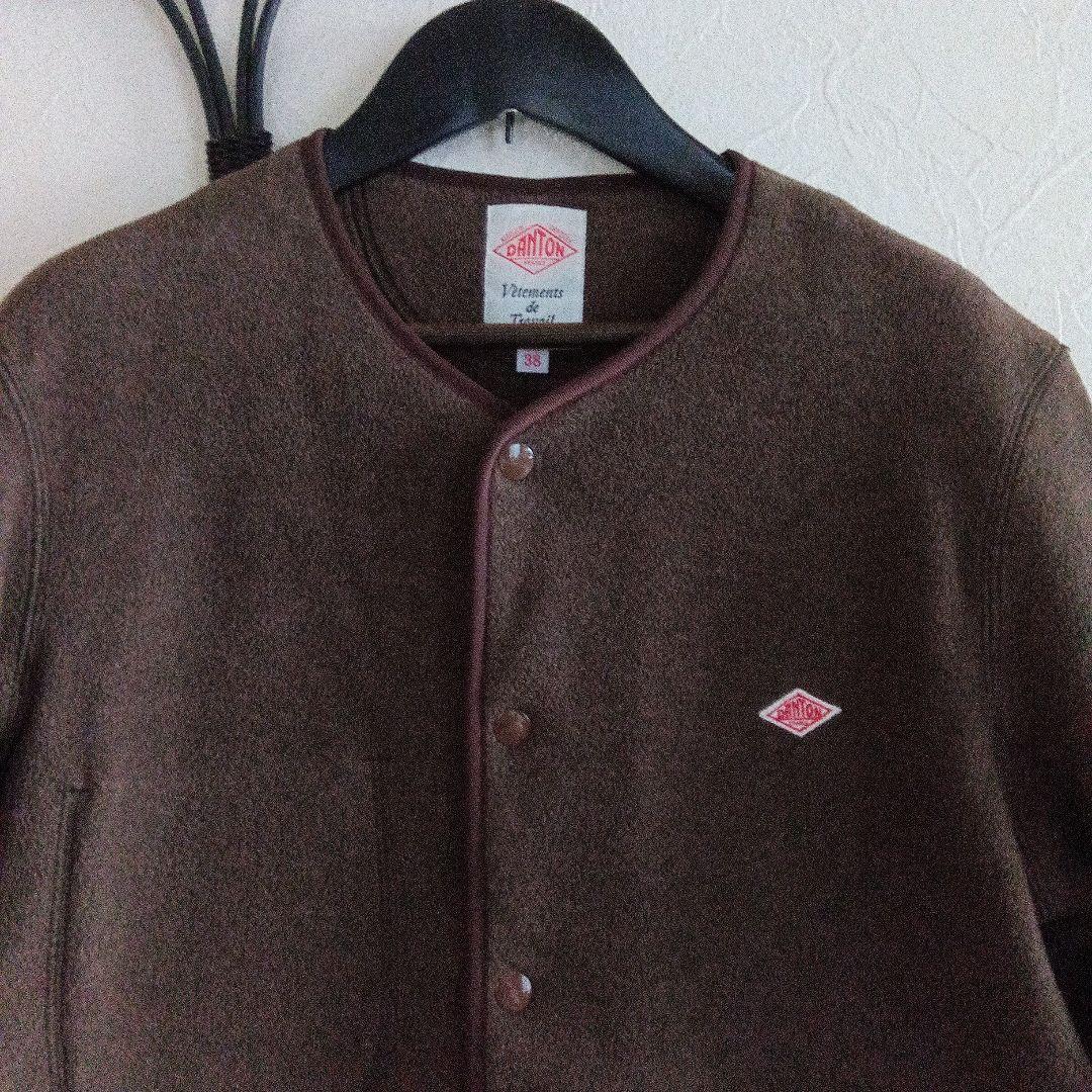 DANTON フリースジャケット サイズ44 ブラウン DANTON フリースジャケット サイズ44 ブラウン