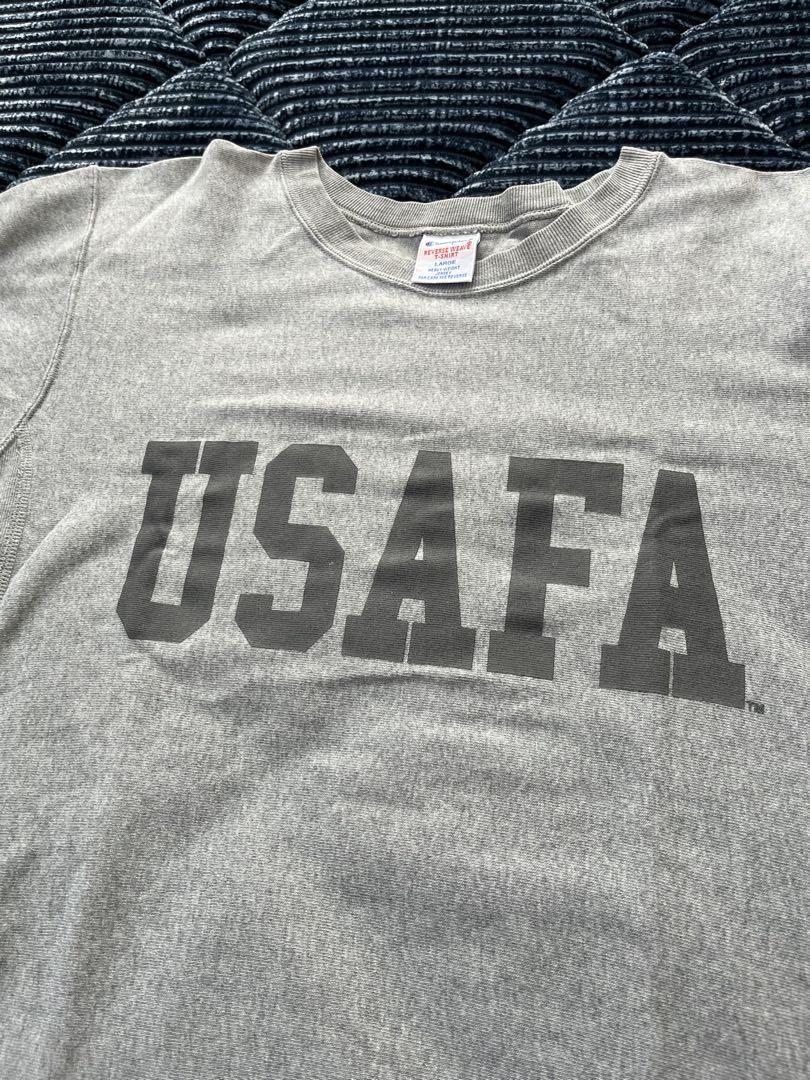champion Tシャツ USAFA リバースウィーブ 白 L BEAMS別注