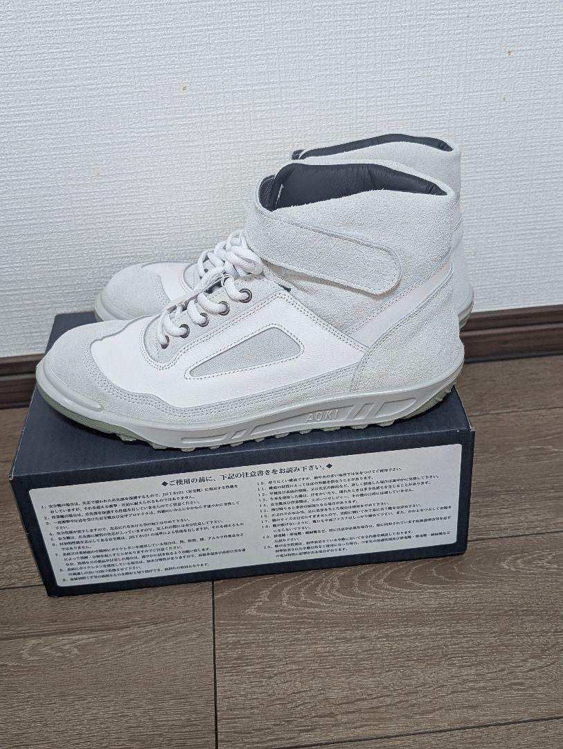 【新品.未使用】青木安全靴 ZR-21ALLWHITE 26cm