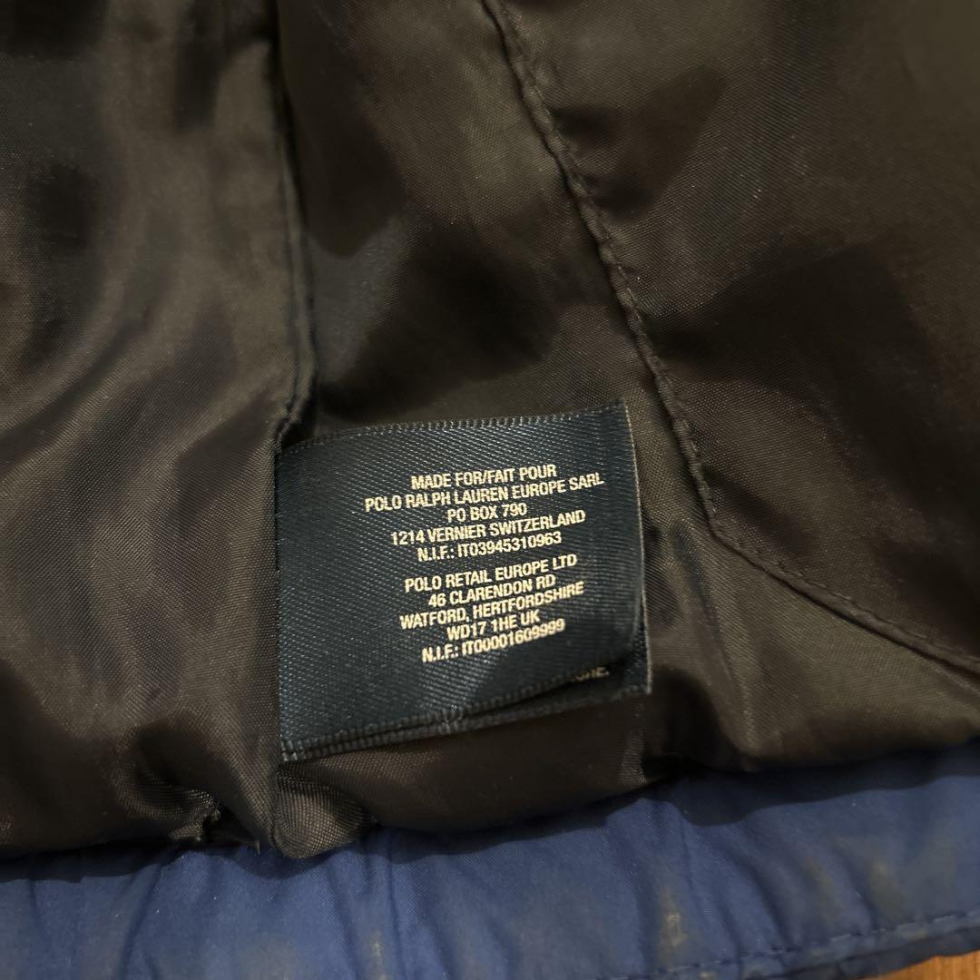 Polo Ralph Lauren ダウンコート M (10-12) 青 - メルカリ