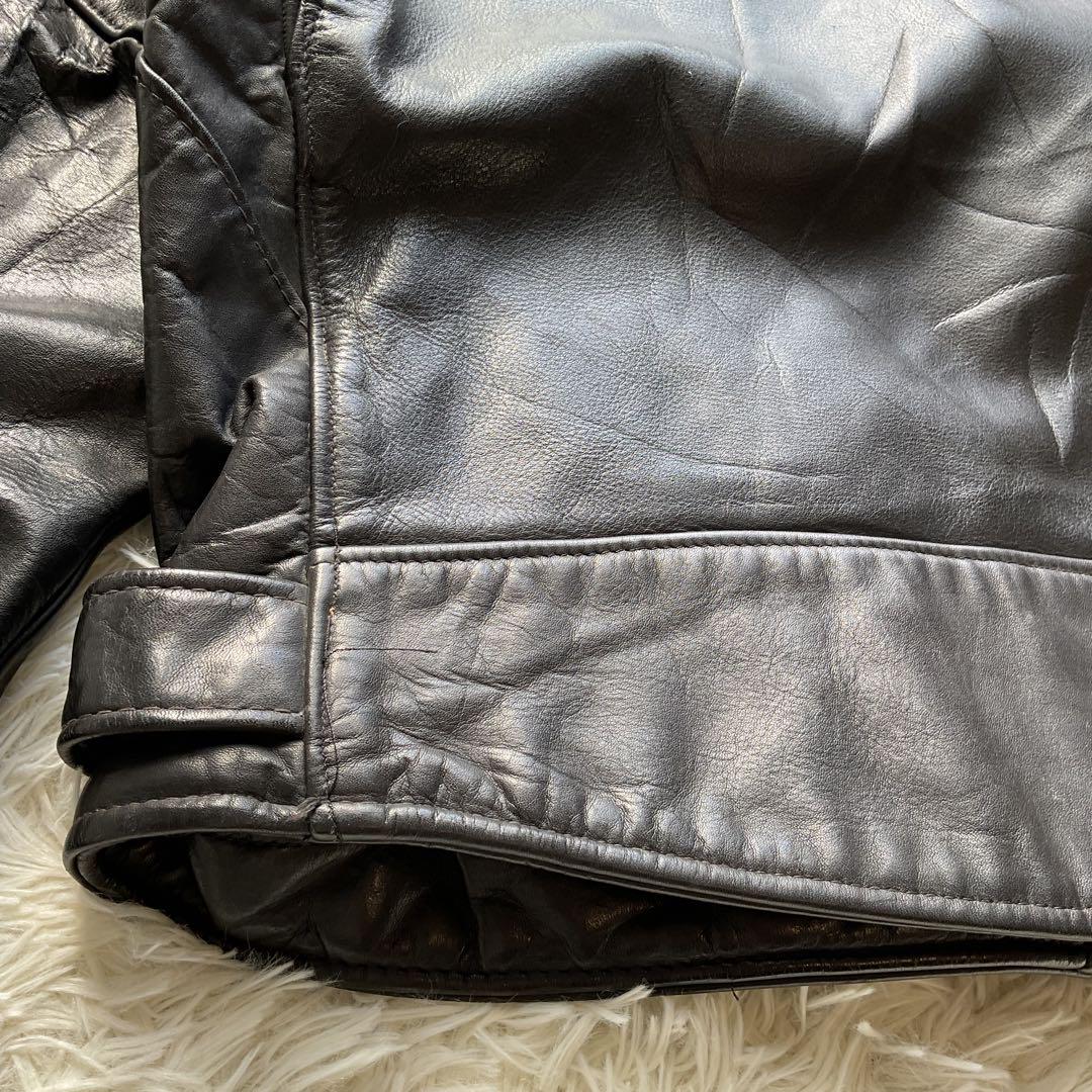 入手困難✨schott 118J レザージャケット　ダブルライダース　44 黒