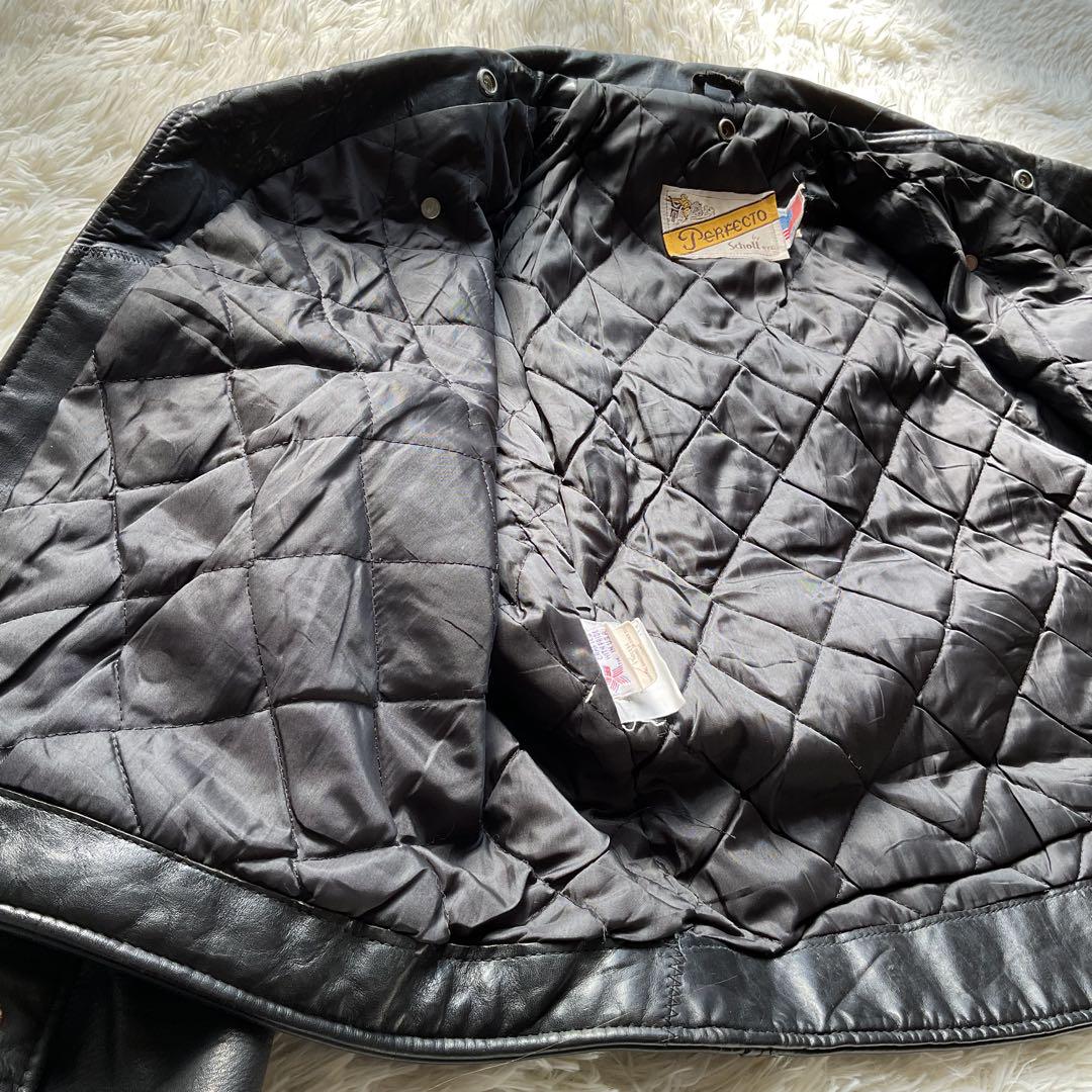 入手困難✨schott 118J レザージャケット　ダブルライダース　44 黒
