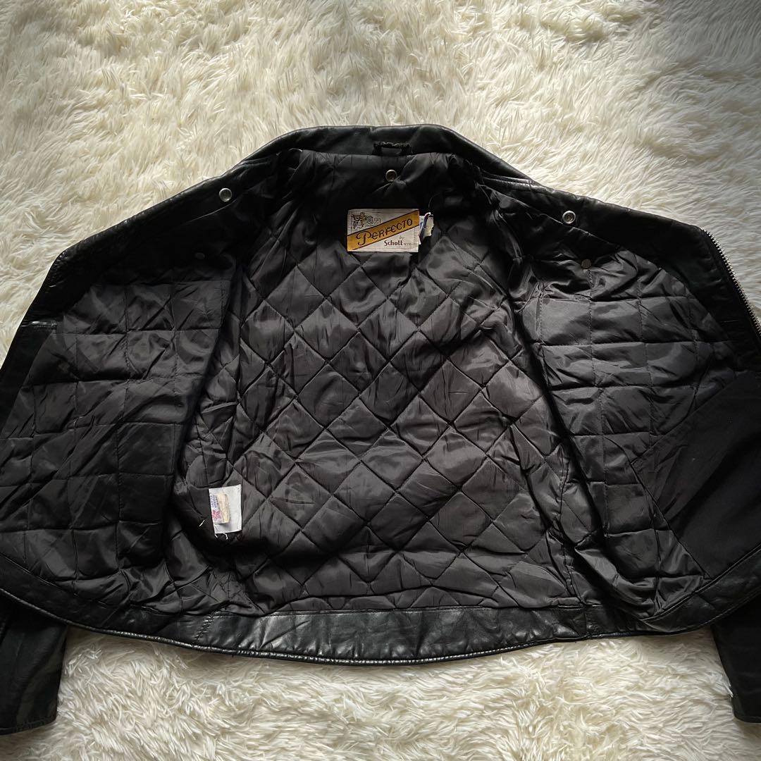 入手困難✨schott 118J レザージャケット　ダブルライダース　44 黒