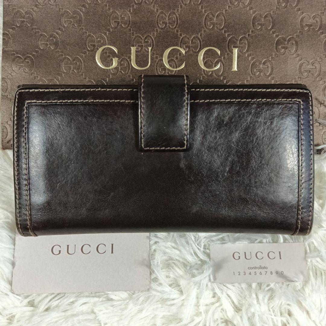 Yahoo!オークション - グッチ GUCCI 長財布 グッチシマ レザー