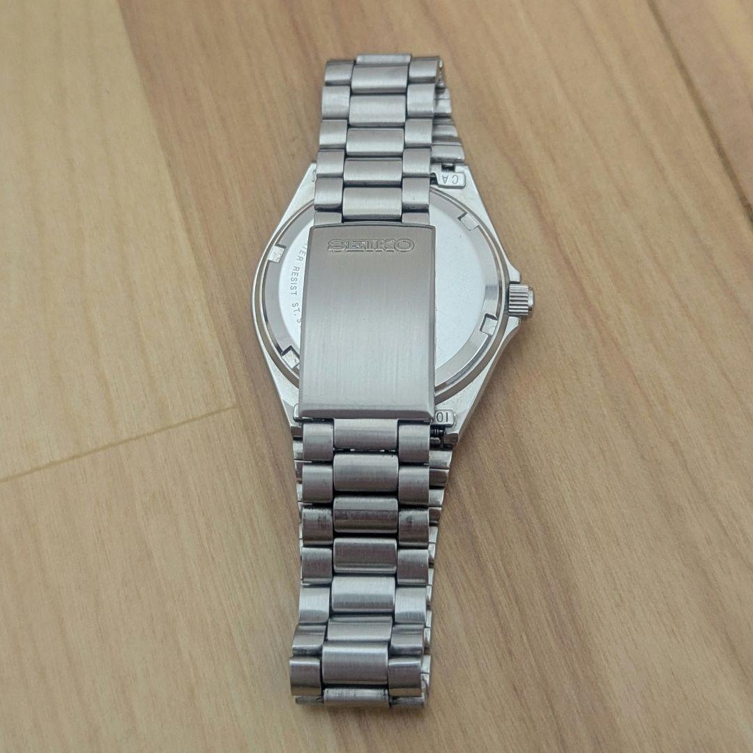 【稼動品】美品　セイコー　シルバーウェーブ　紺（青）　8229-8000