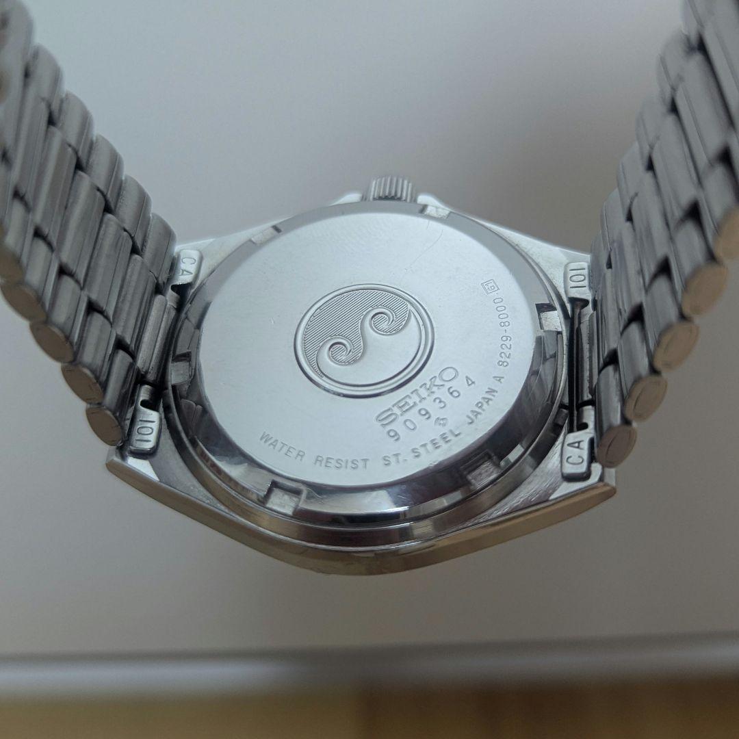 【稼動品】美品　セイコー　シルバーウェーブ　紺（青）　8229-8000