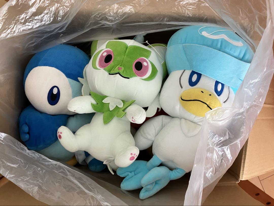 爆売り！ ポケモン大きめ ニャオハ ホゲータ ぬいぐるみまとめ売り ぬいぐるみ