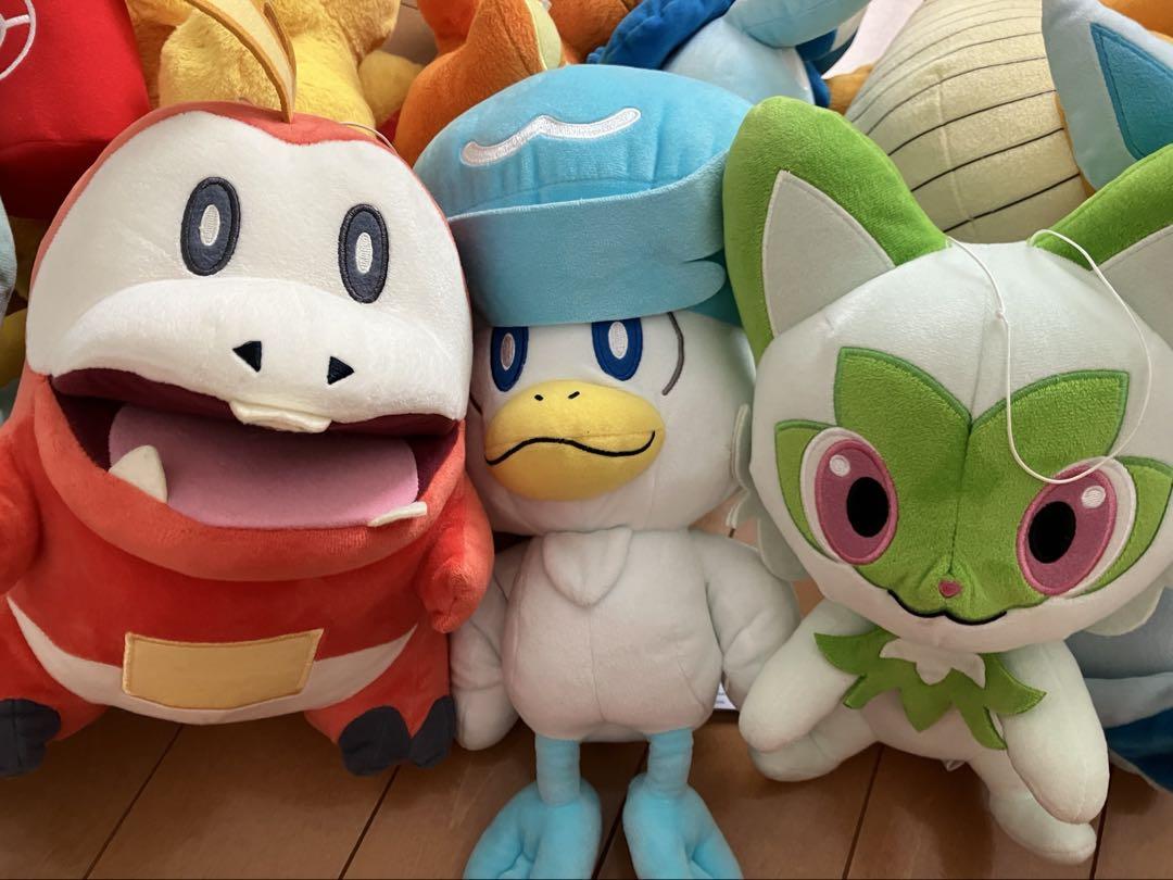 ポケモン大きめ ぬいぐるみまとめ売り　ホゲータ　ニャオハ　クワッス　カイリュウ