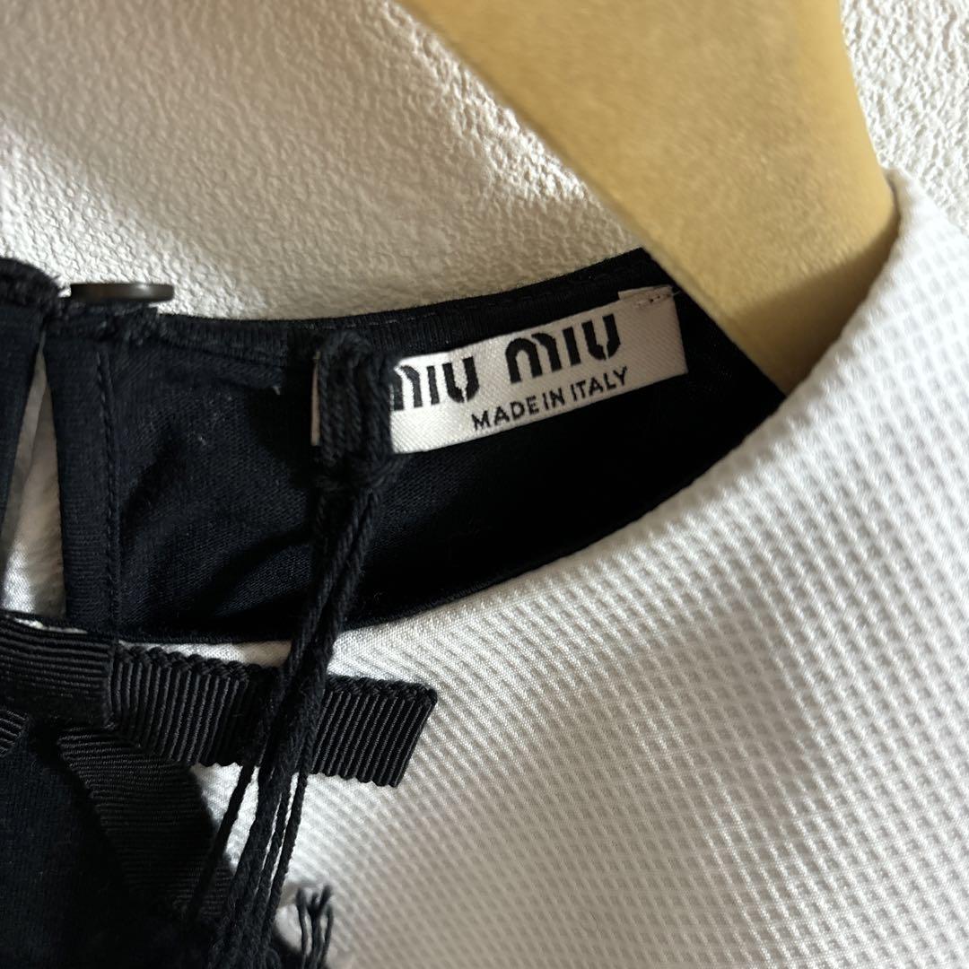 usa様専用【新品未使用タグ付き】 miumiu ジャージー Tシャツ