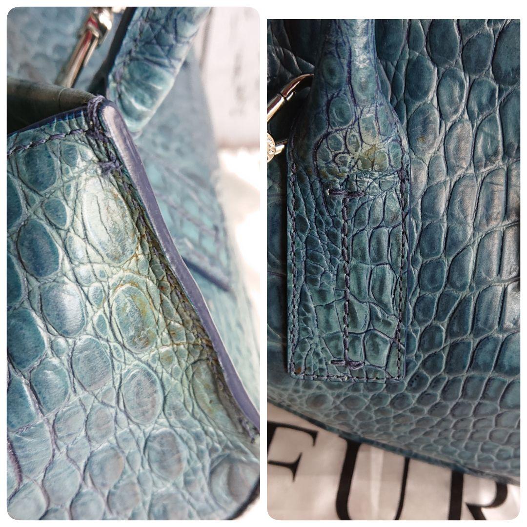 FURLA フルラ 2ウェイバッグ ショルダーバッグ クロコ型押し 保存袋付き - メルカリ FURLA フルラ 2ウェイバッグ ショルダーバッグ クロコ型押し 保存袋付き - メルカリ