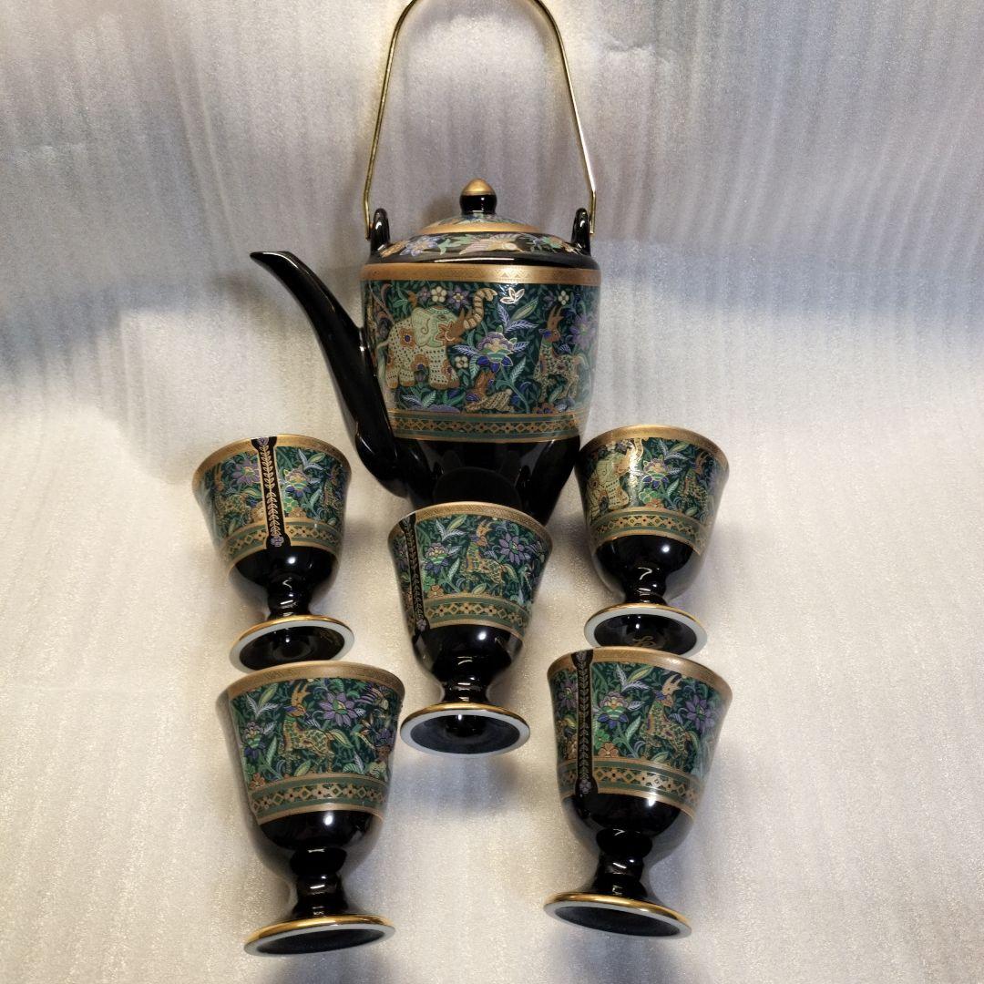 エクレクティックカイカイ象更紗 酒器揃/茶器