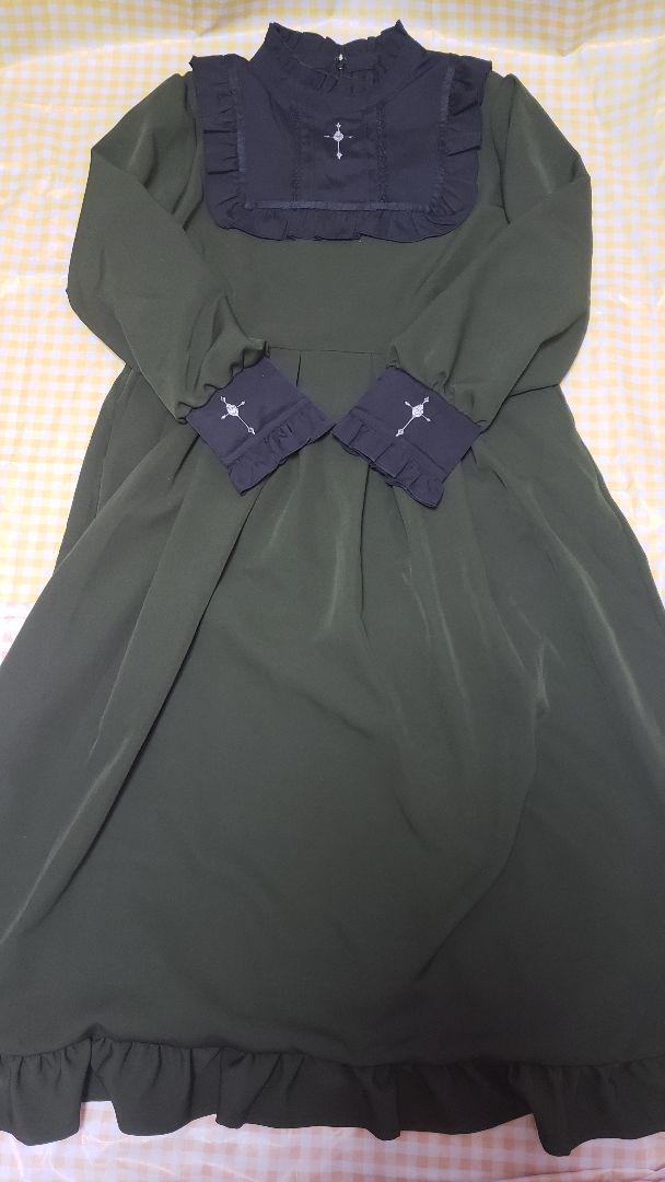夢展望 クロス刺繍シスターワンピース