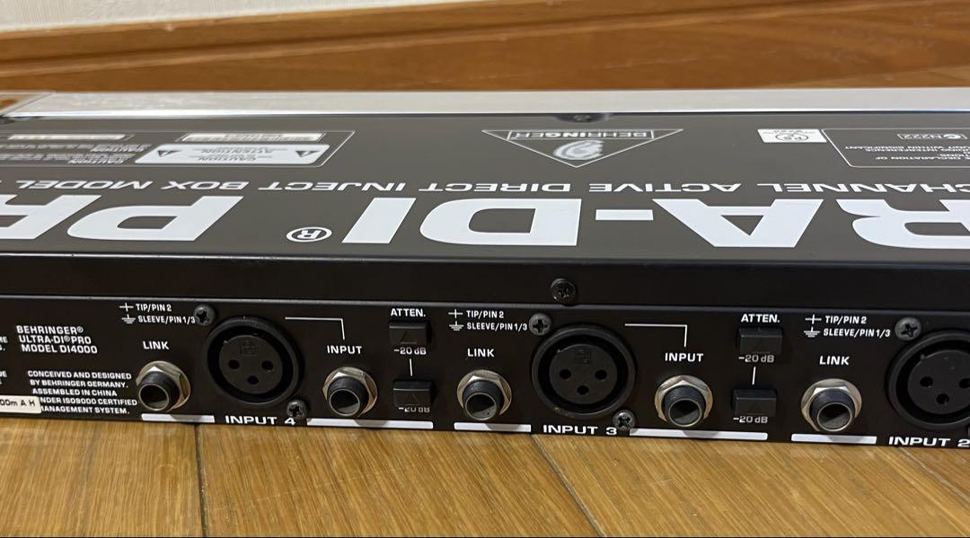 【動作確認済み】BEHRINGER ULTRA-DI PRO DI4000