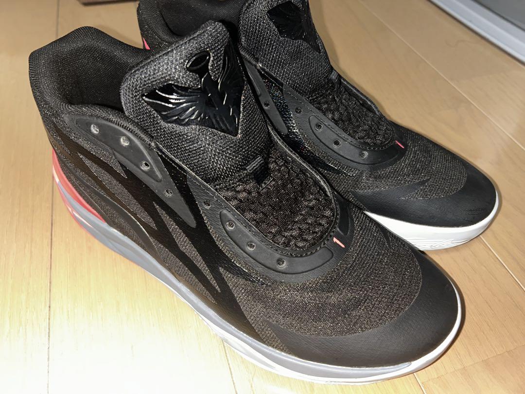 PUMA バスケットシューズ ハイカット ブラック/ピンク