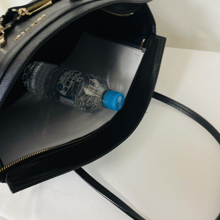 などいろい 美品 COLE HAAN A4OK 大容量 レザー ハンドバッグ黒 kPCfX-m49051738616 コールハーン ☾デザイン