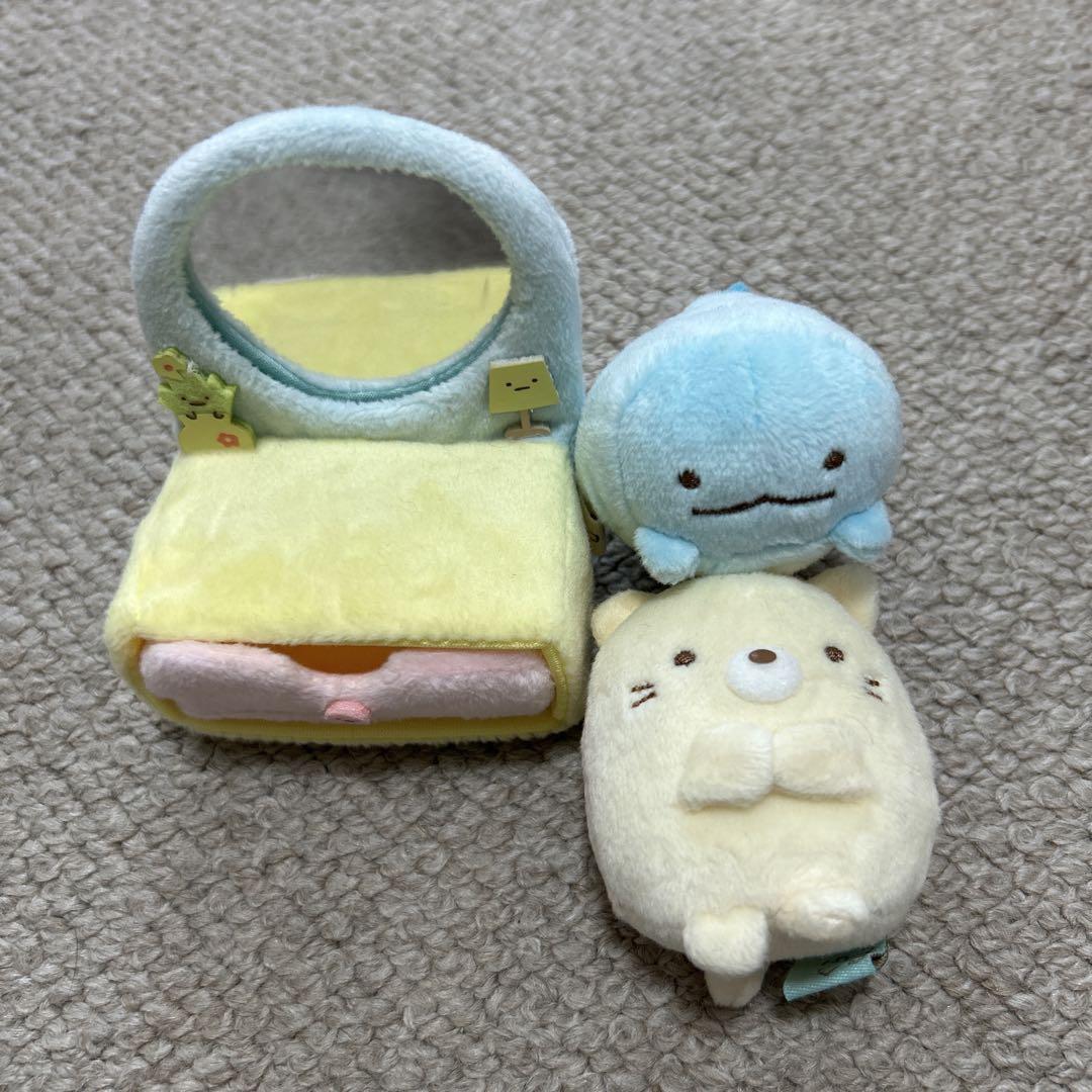 すみっコぐらしコレクション てのりぬいぐるみ とかげ、ねこ