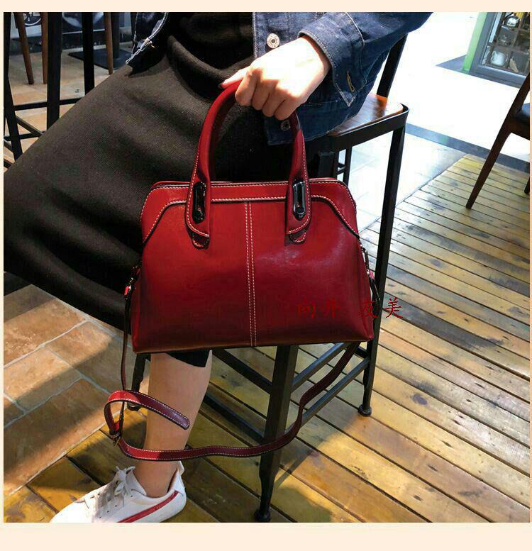 赤いファッション通勤本革バッグ7 Ddhm9-m49055320554 定番在庫あ