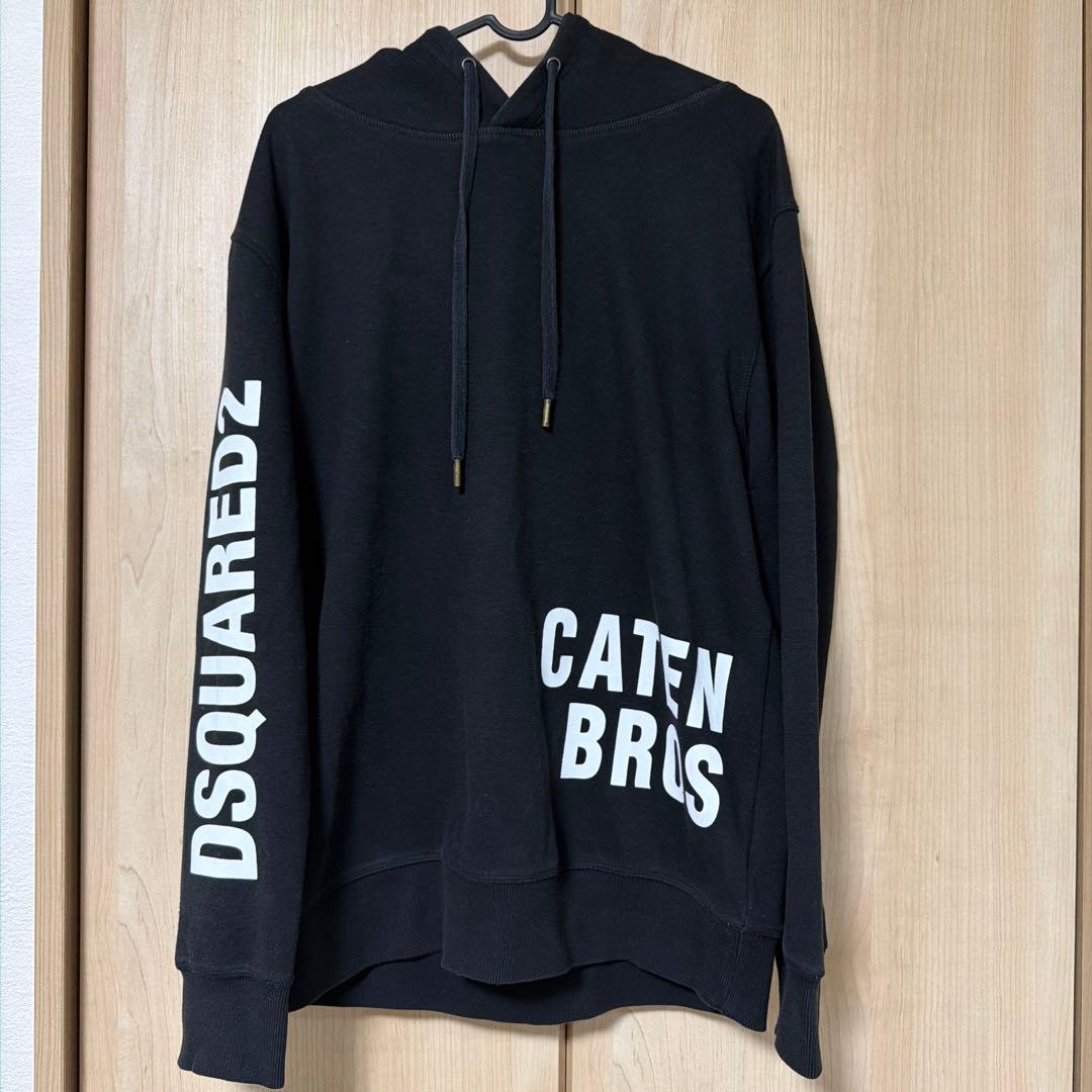 【美品】DSQUARED2 ブラック フード付きパーカー