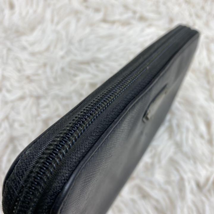 最新品好評 美品 ラウンドファスナー サフィアーノレザー ブラック 5dg1q-m49059215976 PRADA 長財布 最新作人気SALE