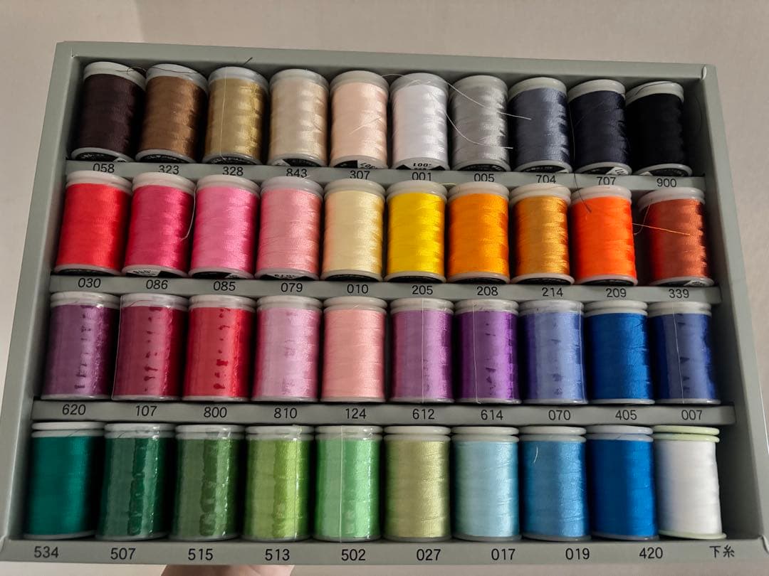 brother 刺繍用糸 39色セット+下糸セット　ブラザー