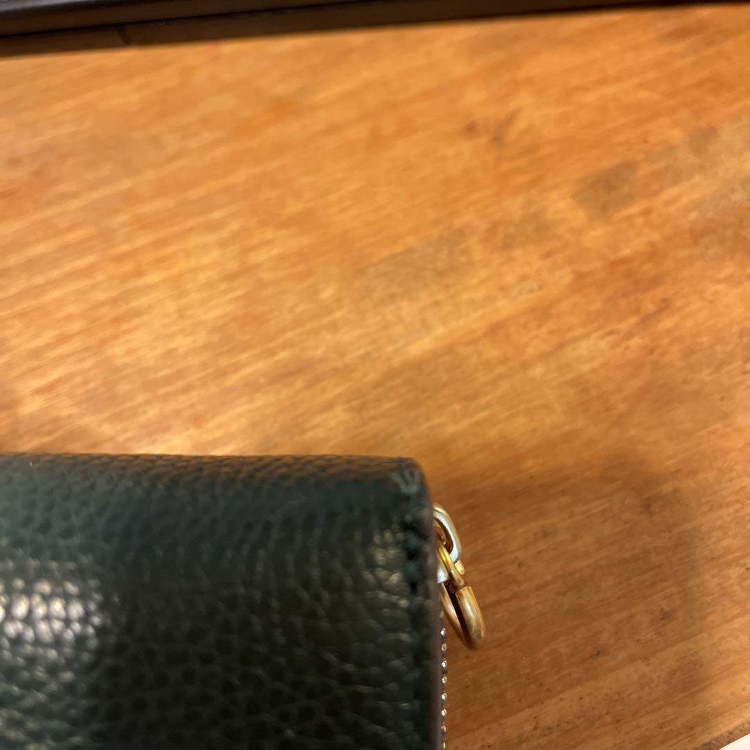 美品トリーバーチ TORY BURCH 折り財布 深緑