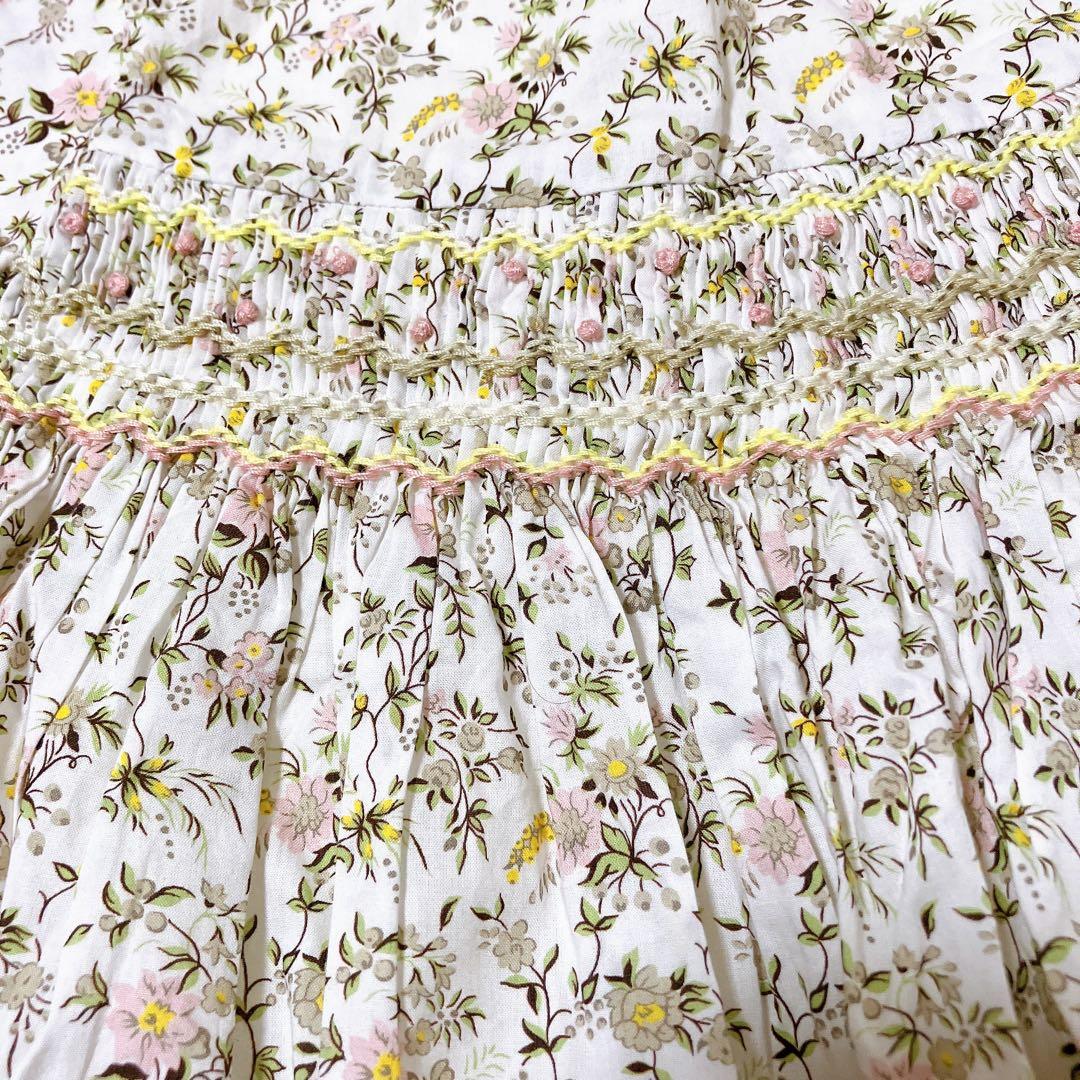 bonpoint ボンポワン　デュセス　ワンピース　ドレス　リバティ花柄　18m