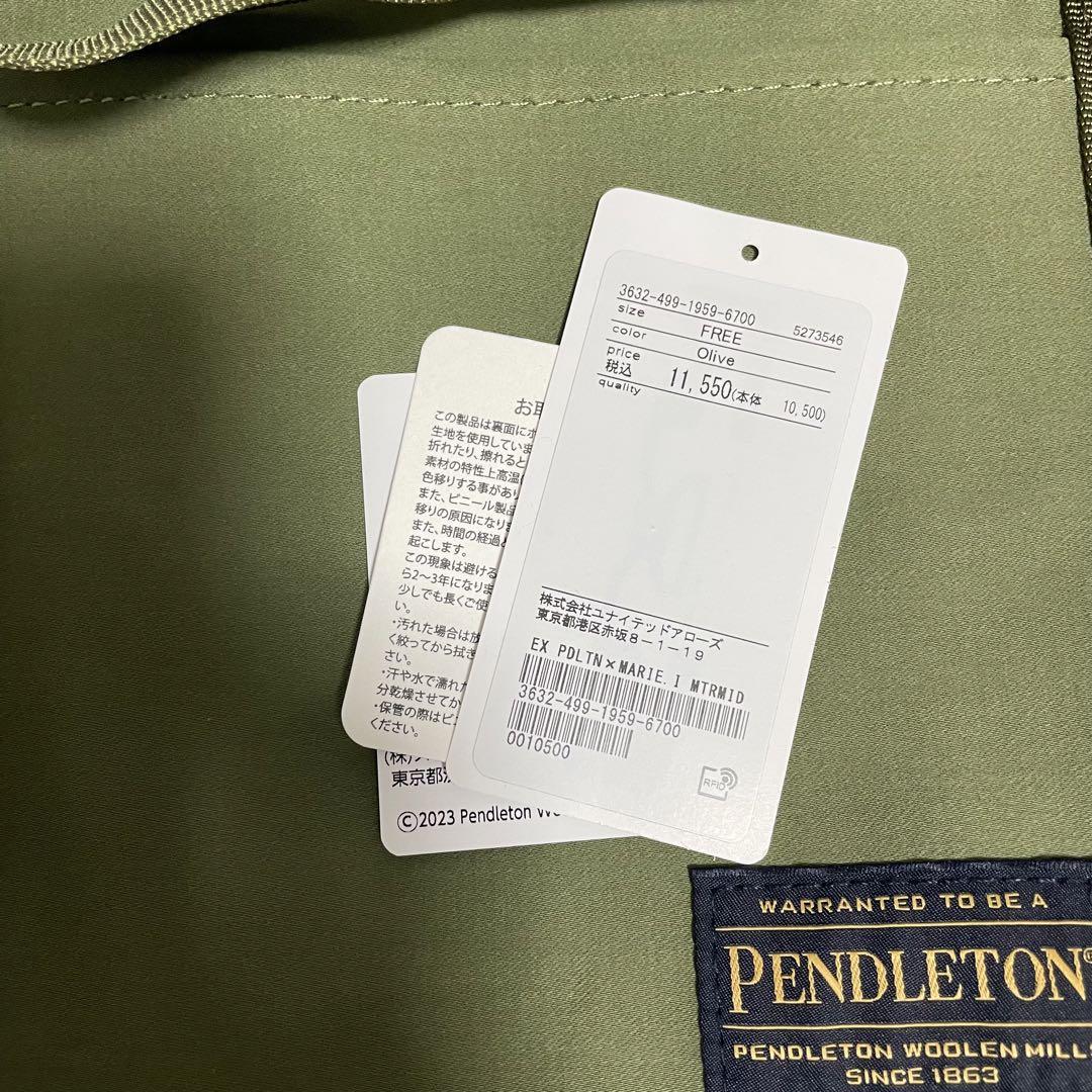 マザーズトートバッグ PENDLETON × MARIE INABA　カーキ