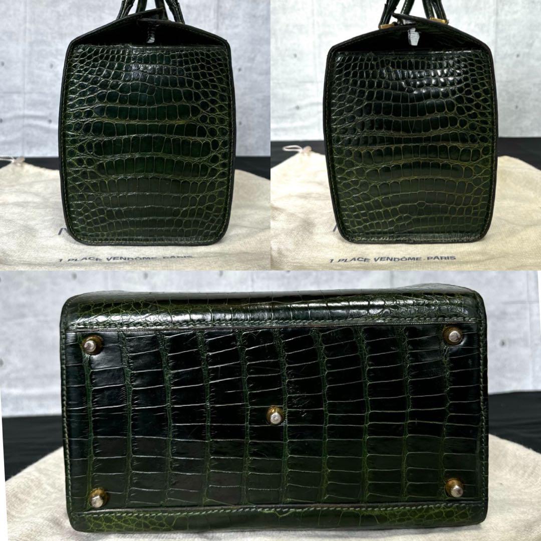 MORABITO ORSAY 定価440万 クロコダイル グリーン ハンドバッグ