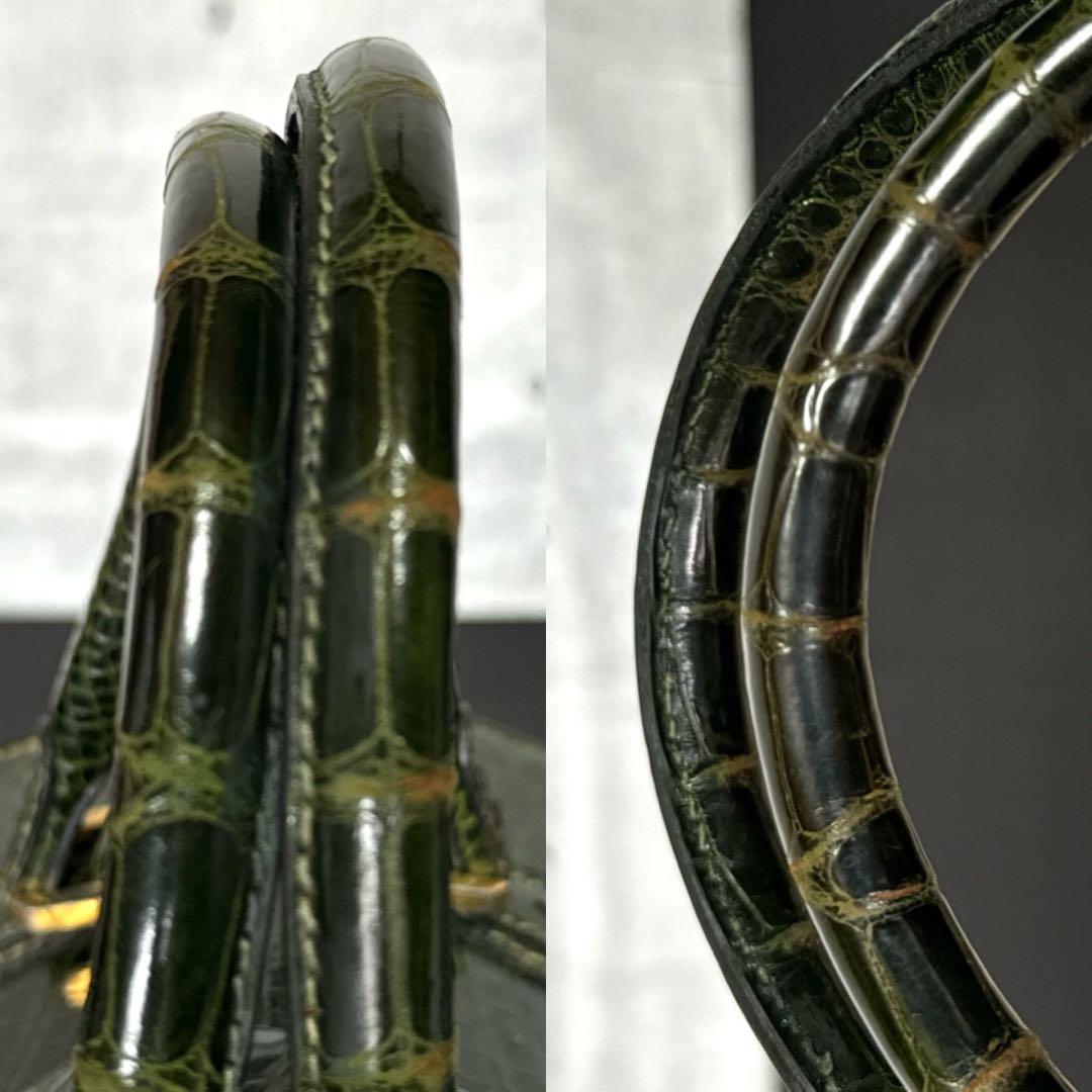 MORABITO ORSAY 定価440万 クロコダイル グリーン ハンドバッグ