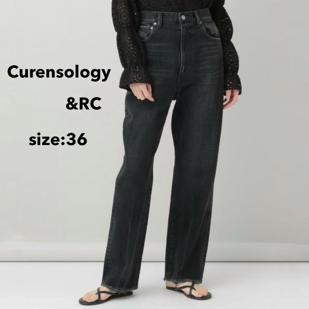 Curensology &RC 80's ストレッチ デニム パンツ S 黒 - メルカリ