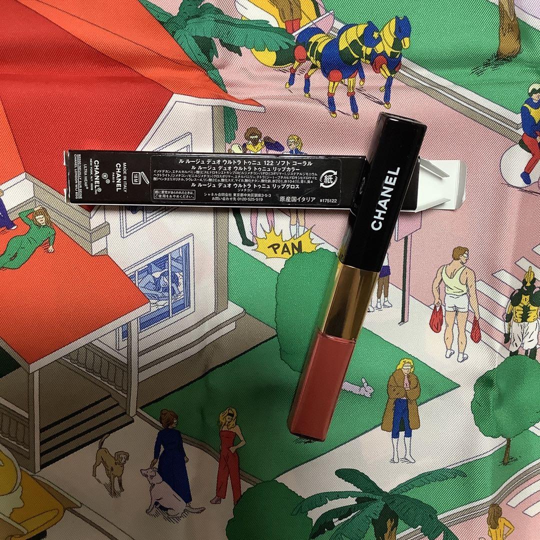 CHANEL ル ルージュ デュオ　ウルトラ　トゥニュ　122ソフトコーラル