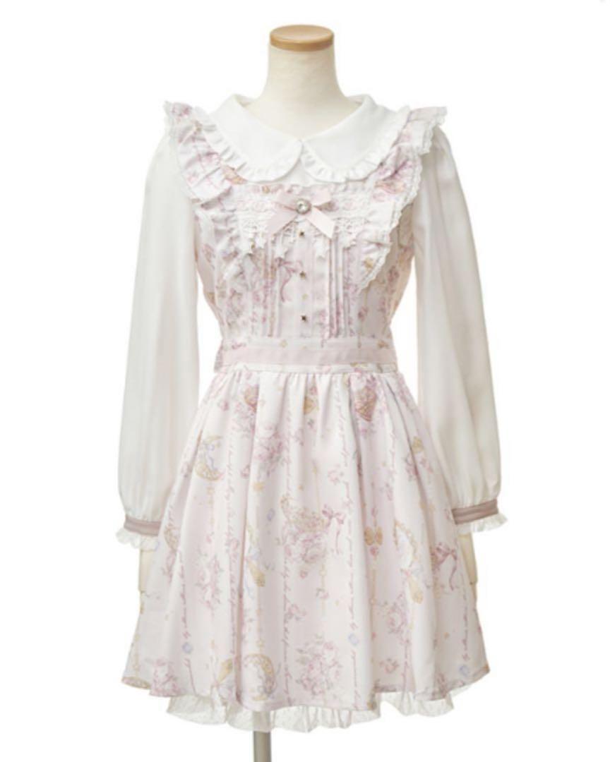 LIZ LISA ジュエリー柄ワンピース　ピンク 12,653円