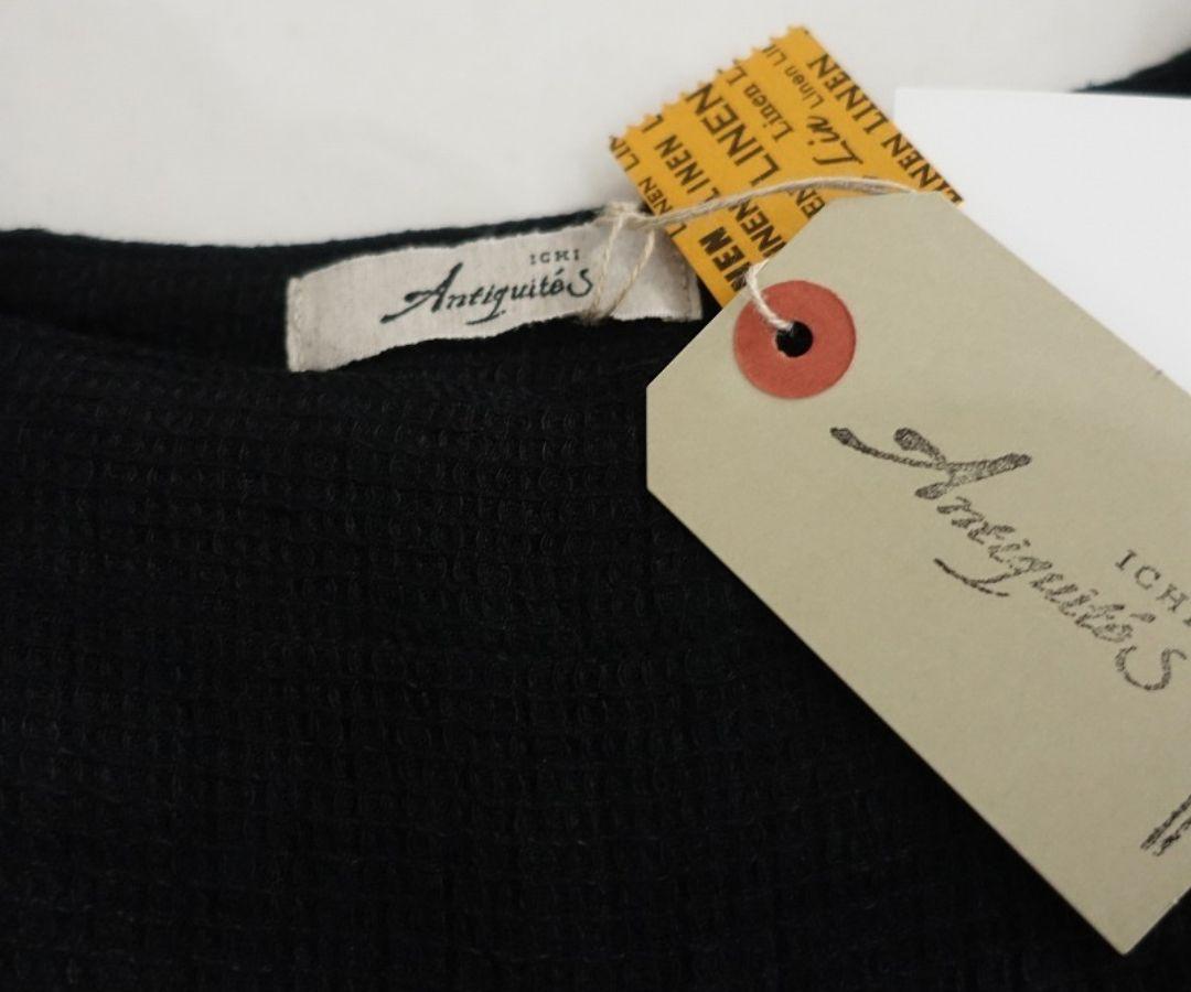 Antiquites リネンワッフルワンピース