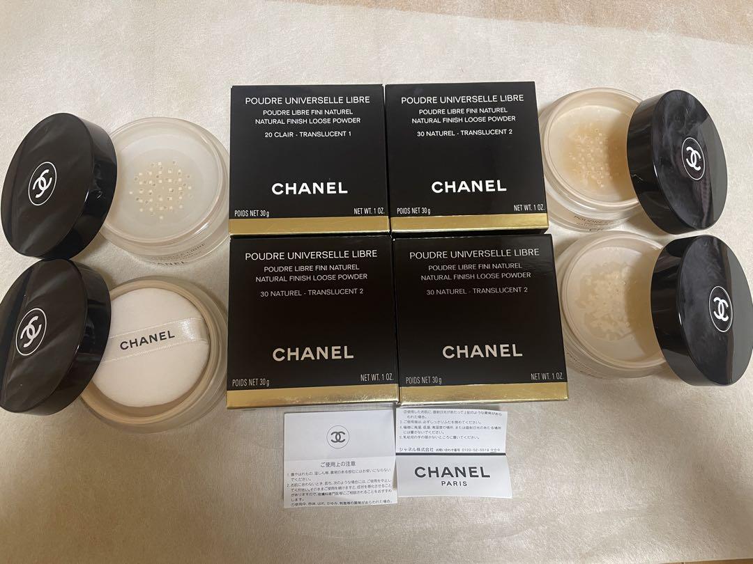 CHANEL フェイスパウダー残量なし空きケース4個　未使用パフ付き