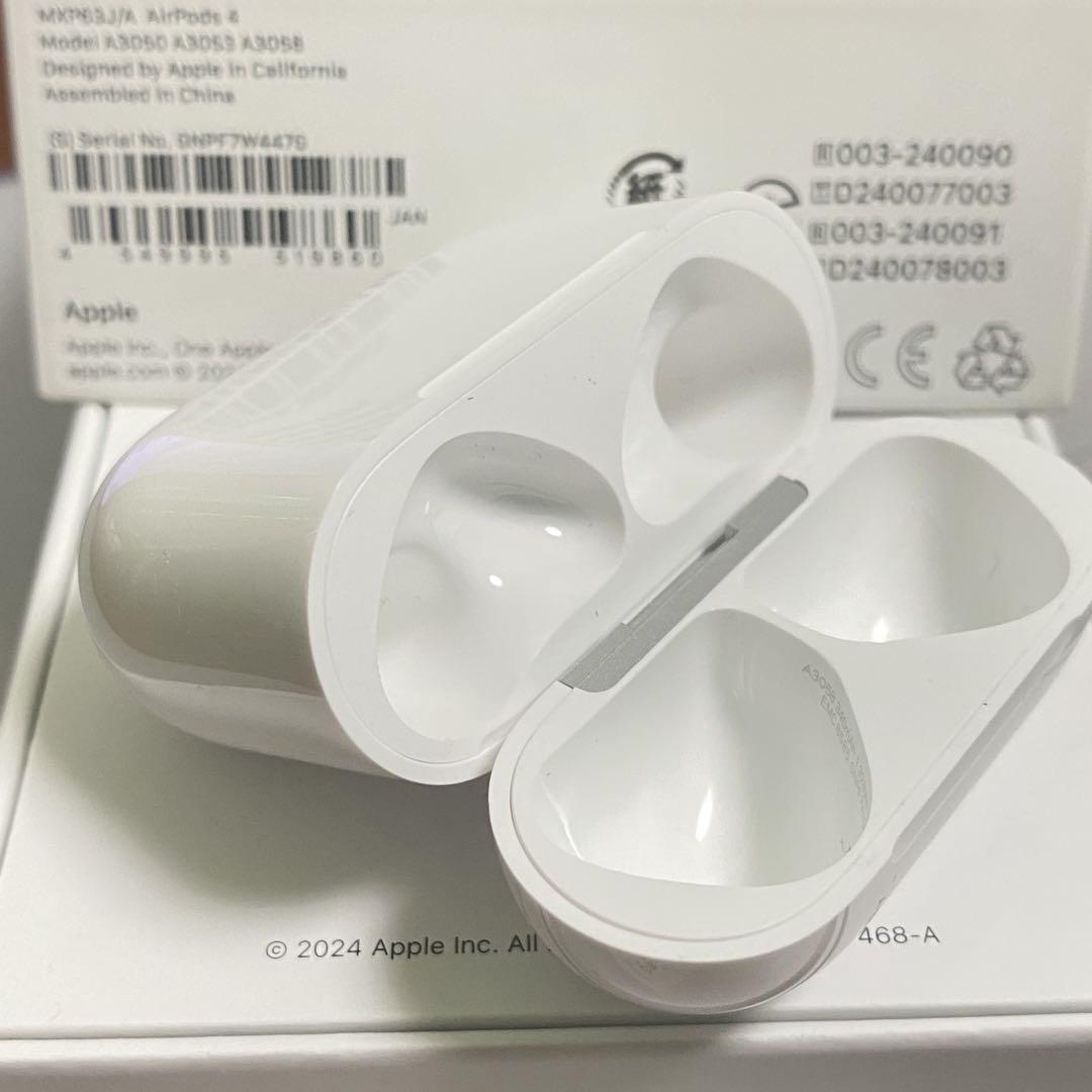 正規品］AirPods 4 第四世代 ケース アイポーズ ANC無し 充電器