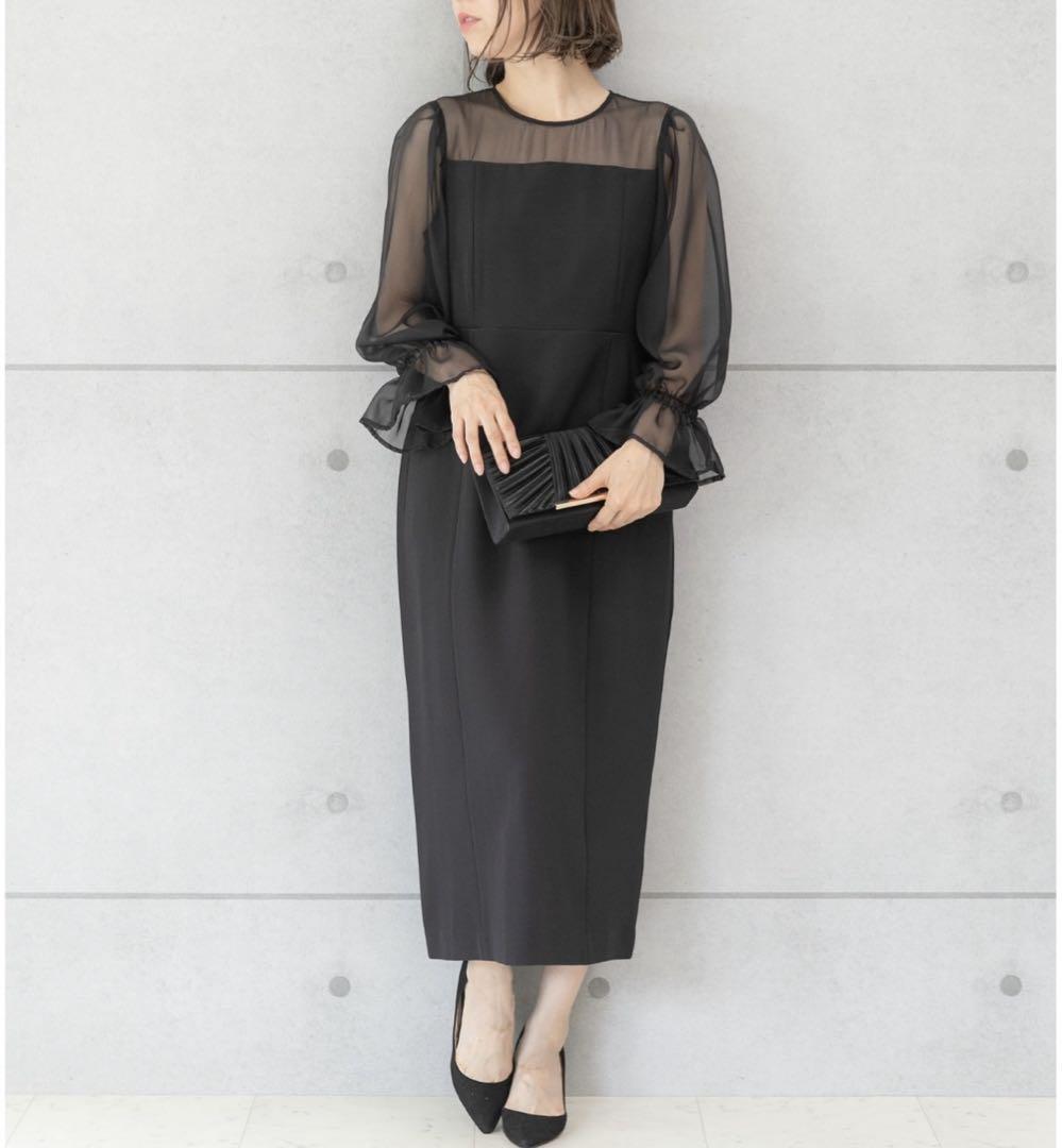 (新品未使用)ZOZOシアー 上品結婚式 パーティー ドレス お呼ばれワンピース