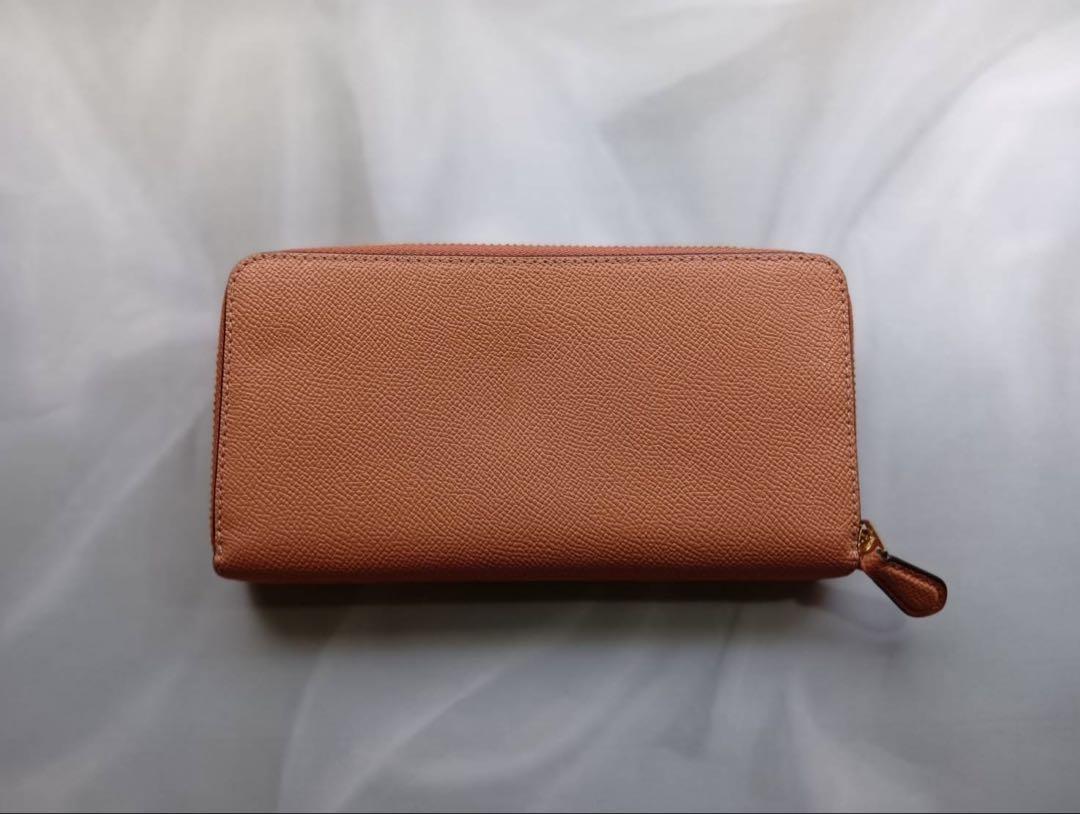 COACH 長財布 キャメル（オレンジ）約20cm x 約10.5cm