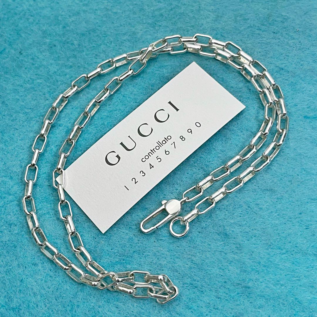 美品‼️GUCCI 3.8ミリ　シルバー925 チェーンネックレス 美品 GUCCI 3.8ミリ シルバー925チェーンネックレス - メルカリ